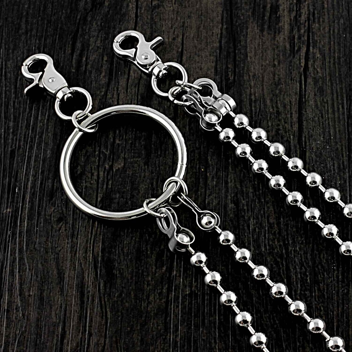 Double Bead Chain Punk Rock Fashion Pants Chain Jeans