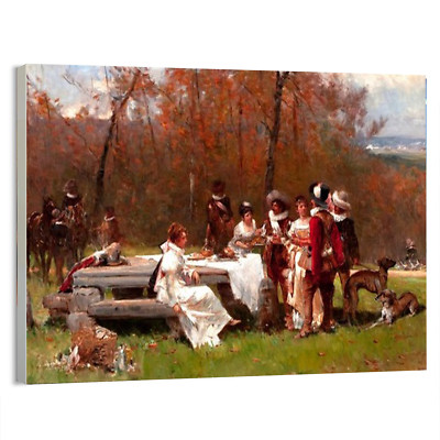 MOREAU (French) The Gathering  Poster or Canvas Fine Wall Art Home Decor Print