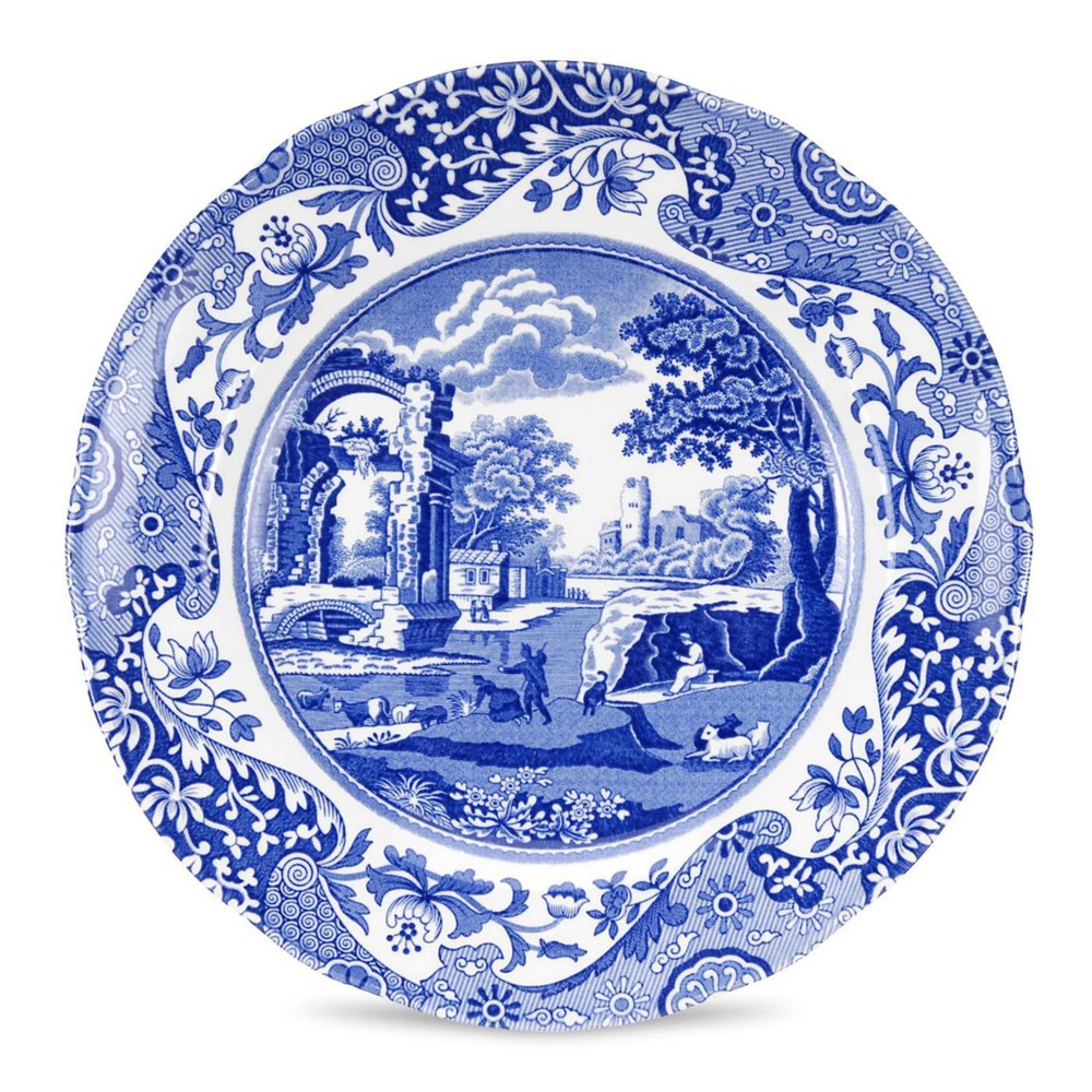 Spode Blue Italian Salad Plate, 8 Inch ,Fine Earthenware