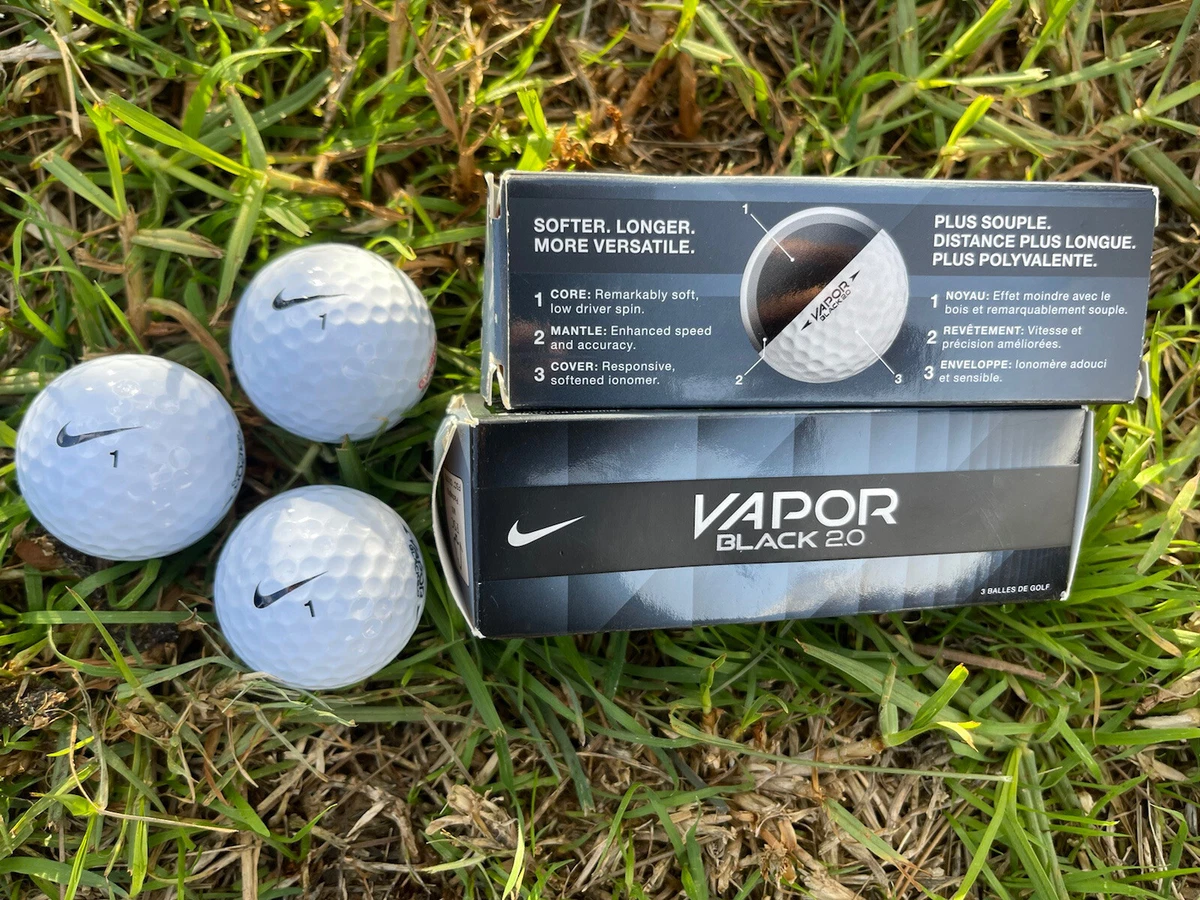 NIKE VAPOR BLACK Golf Balls 6 Count New Mark Tantalean Branded eBay