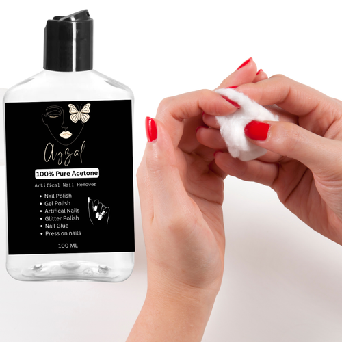 100% acetona pura removedor de uñas acrílico gel removedor de esmalte de uñas 99,8% - 100 ml - Imagen 7 de 10