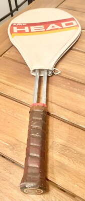 Vintage AMF Head Professional Tennis Racket Redhead Aluminum 4 5/8