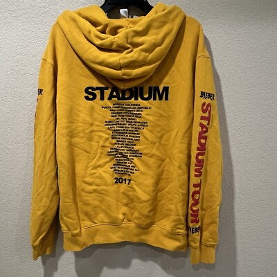 Justin Bieber 2017 Purpose Stadium Tour Hoodie Sweatshirt Yellow