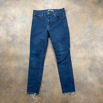Levi's 720 Jeans Damen (29 Inch Waist) (27 Inch Leg) Skinny Fit Blau High Blau