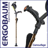 Ergobaum Ergonomic 7g Royal Adult Forearm Crutches - 1 Pair - Camouflage Ergobaum Ergonomic 7g Royal Adult Forearm Crutches - 1 Pair - Camouflage