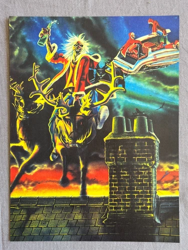 IRON MAIDEN   Publicité  advert concert  advertising  recto verso  23x30cm