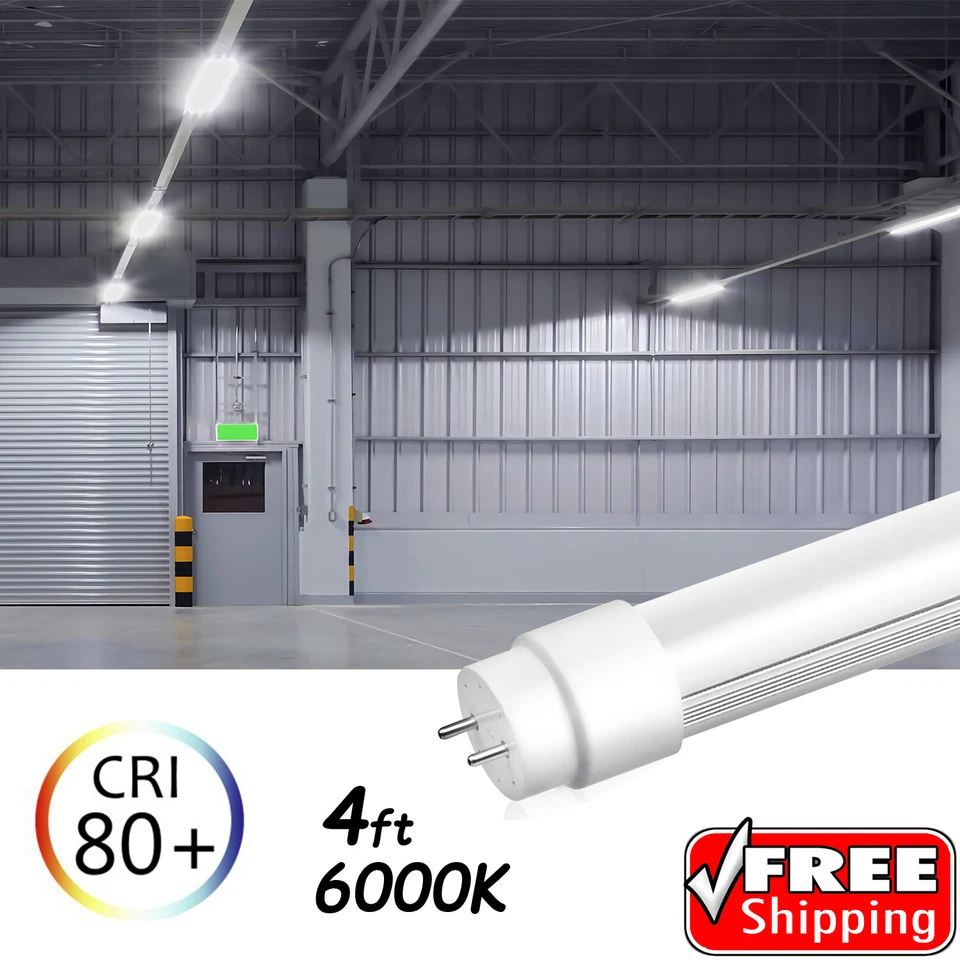 10-100 PACK LED G13 4FT T8 T10 T12 Tube Light Bulbs 18W 6000-6500K Cool White - Image 3 of 4