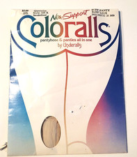 Coloralls Sandalfoot Pantyhose Buff Size Queen Style 325X Vintage