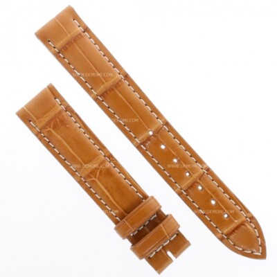 Longines Uhrenarmband Alligator L682149911 Honigbraun Matt 15/14 MM Nähen C