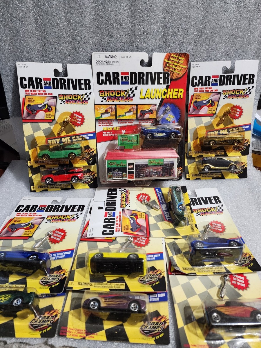 Car and Driver Shock Racers 12 packages with Launcher RARE Road