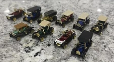 vintage model car parts lot 10 Toy. Display Christmas Gift Red, Blue, Collectors