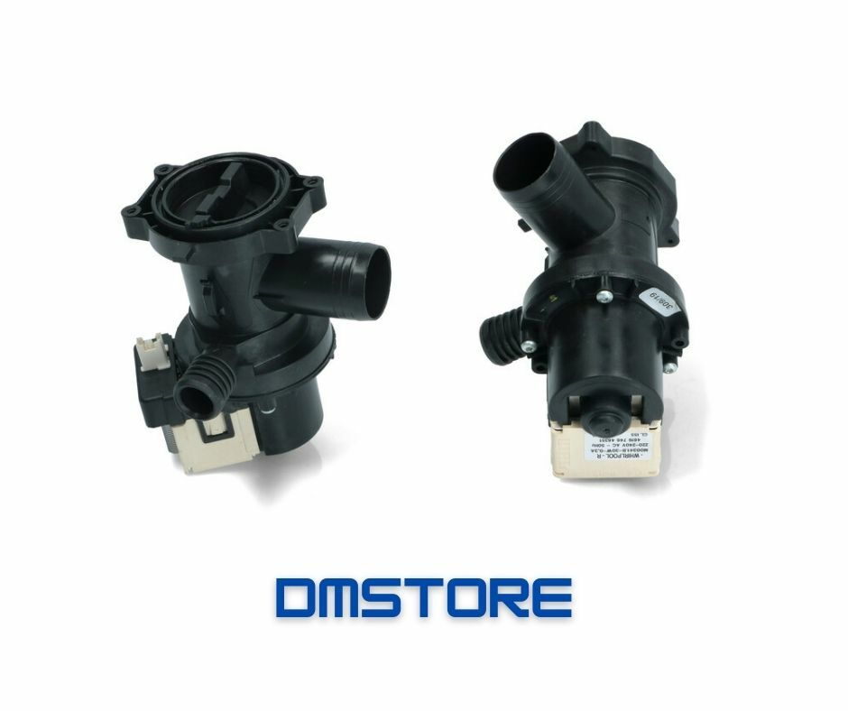Whirlpool Pompa Scarico Acqua con Filtro per Lavatrice - Nero  (481010584942) | Acquisti Online su eBay