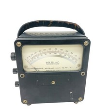 Weston Model 433 Zero Corrector AC Voltmeter 25-125 Cycles 0-300 Dial No 117879