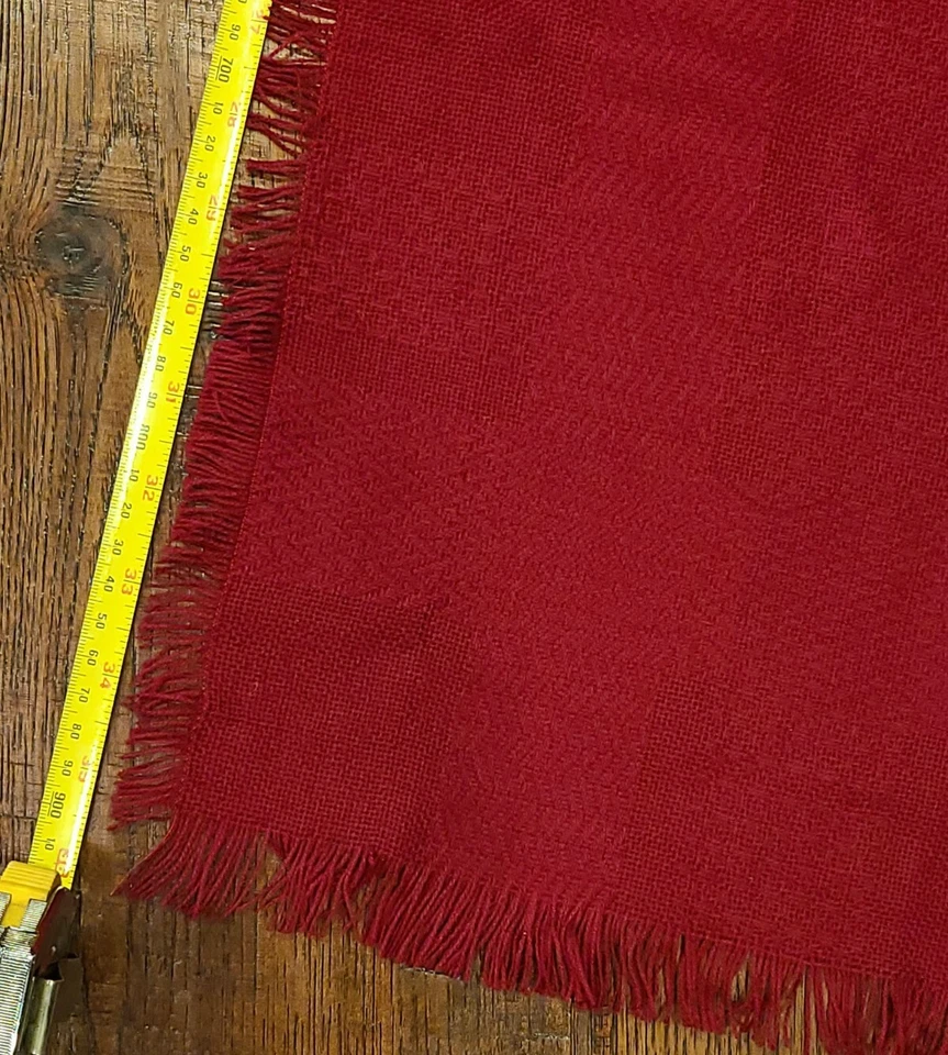 Bufanda festiva vintage Nordstrom acrílica roja 36" x 36" pulgadas cuadrada Alemania Foto 4 de 4