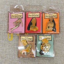 Disney JAPAN Pin Theater Limited Pocahontas 5 Pins Set John Smith