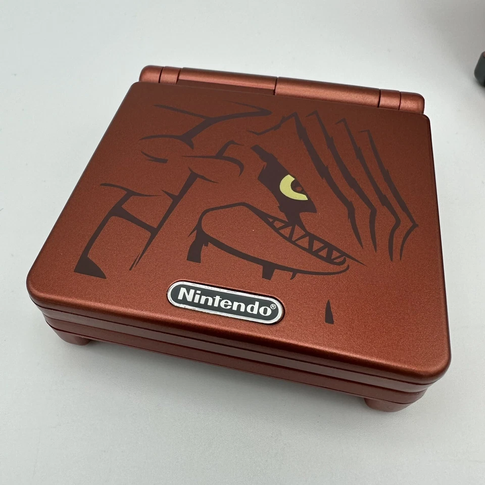 Game Boy Advance SP Replacement Housing Shell GBA W/ Glass Lens Groudon Ruby - Image 2 of 4