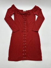 Heart & Hips Affordable Luxury Dress Women Small Brown…#18082