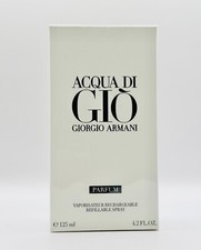 ACQUA DI GIO PARFUM GIORGIO ARMAN 125ML 4.2.Oz SPY RECHARGEABLE EDITION