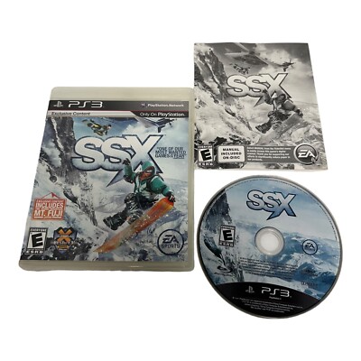 SSX (Sony PlayStation 3 PS3, 2011) Game, Case,  Manual TESTED WORKS
