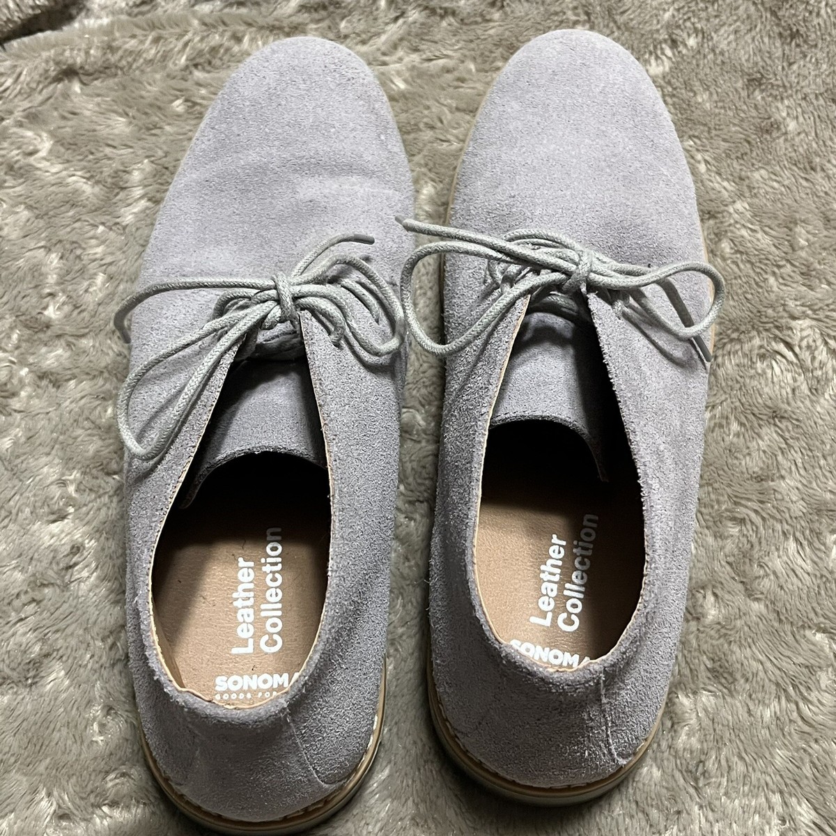 Sonoma Eldredge Gray Leather Suede Waterproof Chukka Boots  display picture 2