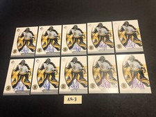 (LOT of 10) ANDREW RAYCROFT SIGNED BOSTON BRUINS AUTOGRAPHED CARD LOT AR-3