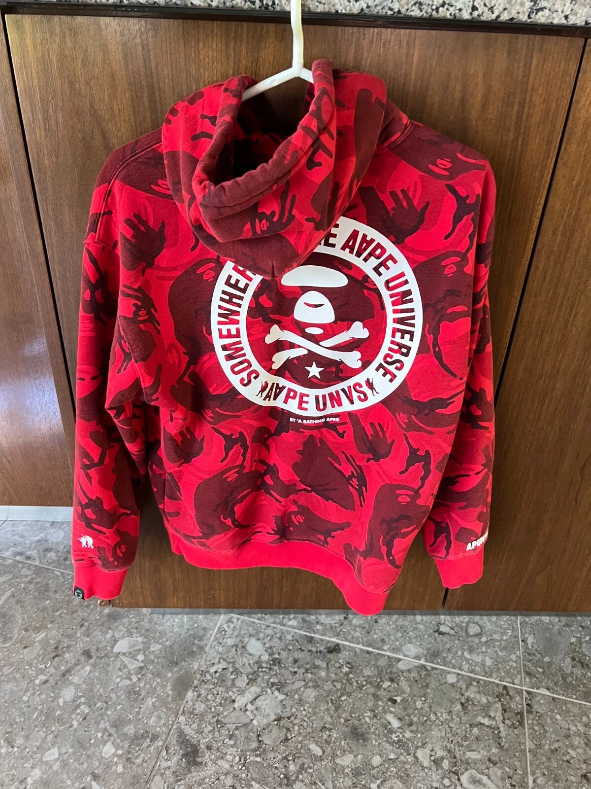 A BATHING APE (BAPE) BAPE Aape by A Bathing Ape Red Camo Somewhere in the Ape Universe TG: Small