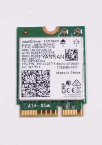 FOR Lenovo ThinkPad L13 Gen 2 Wi-Fi 6 AX201NGW BT5.0 PCIE vPro M.2 5W10V25774