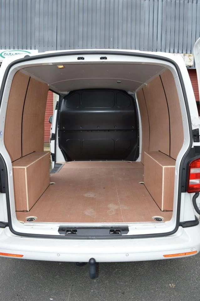 Protector de piso de goma LHD para VW Transporter T5 SWB revestimiento de carga trasera completa DE ALTA RESISTENCIA Foto 2 de 4