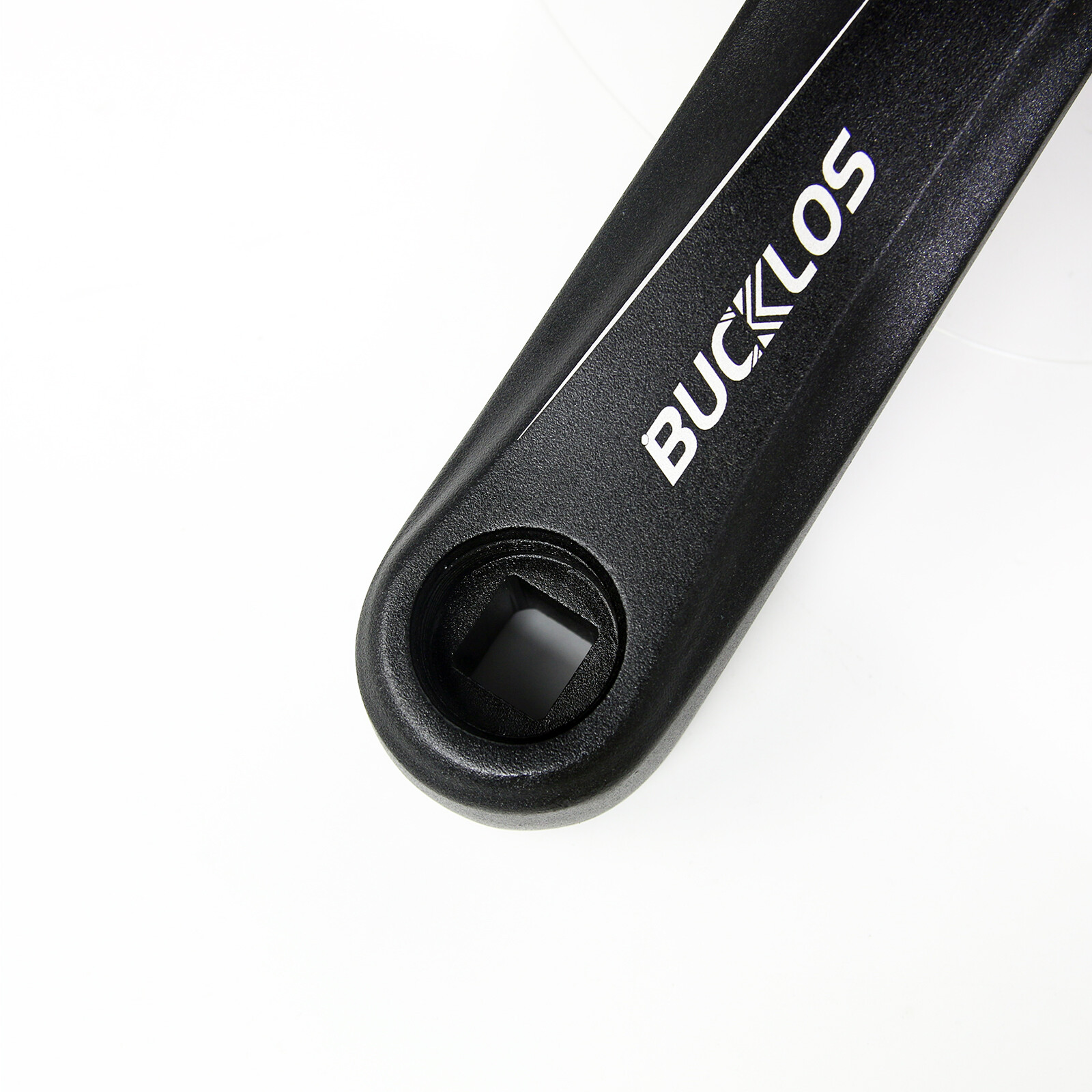 pedivella sinistra bici mtb 170mm alluminio nero °90 angolo quadrato foto 2