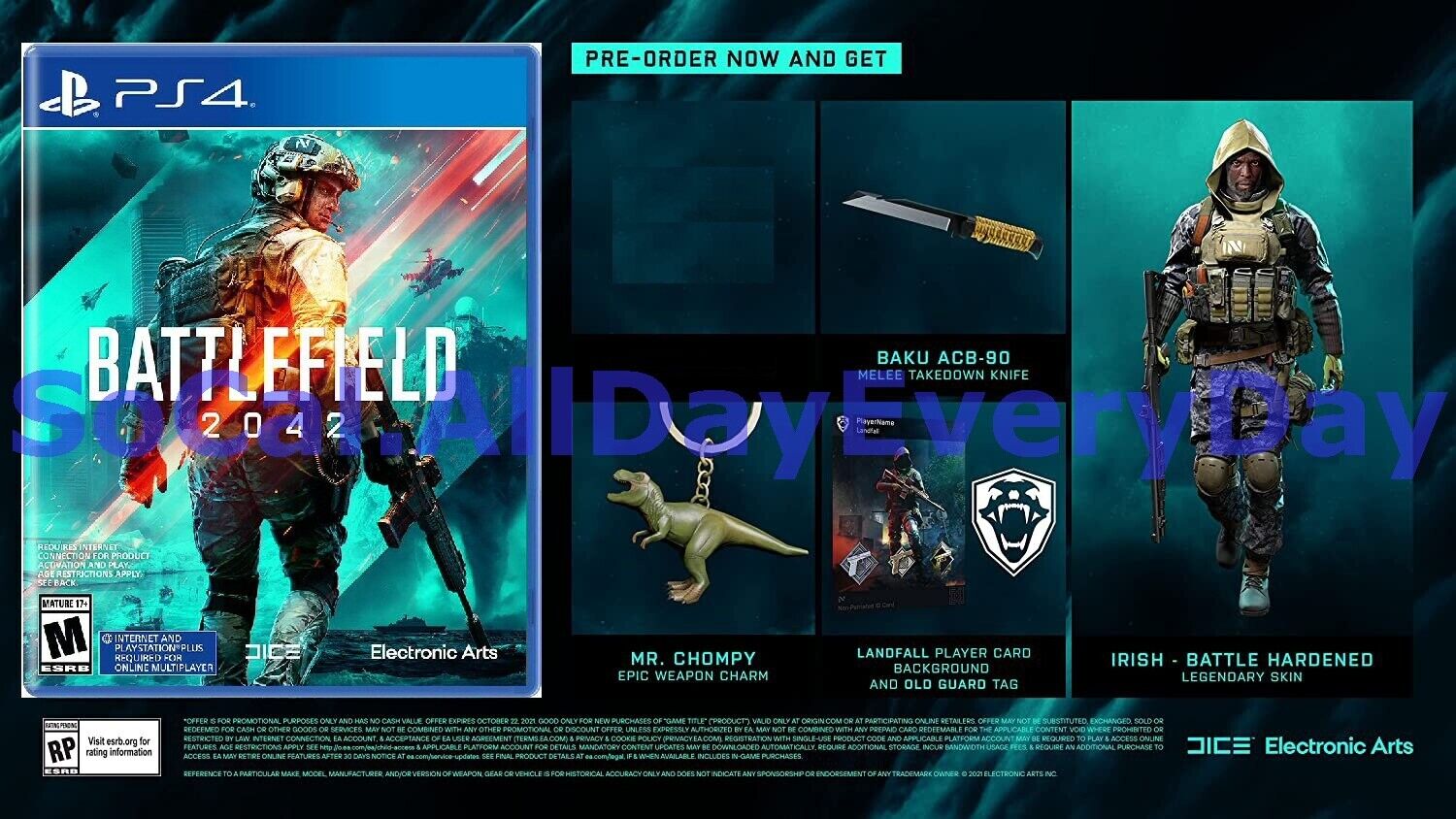 BF2042 Battlefield 2042 (PlayStation 4, Physical) >>>>PRESALE Release Nov 19 ps4