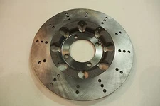 TRIUMPH LF HARRIS  1985 T140 DRILLED LIGHTENED BRAKE DISC UK MADE 38 0009R