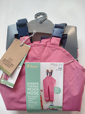 Neu OVP Thermo Regenhose 86-92 rosa pink Tchibo TCM Winter