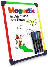 9"x12" Magnetic Dry Erase Board Sheet Fridge Whiteboard w/ 4 Markers  1 Eraser