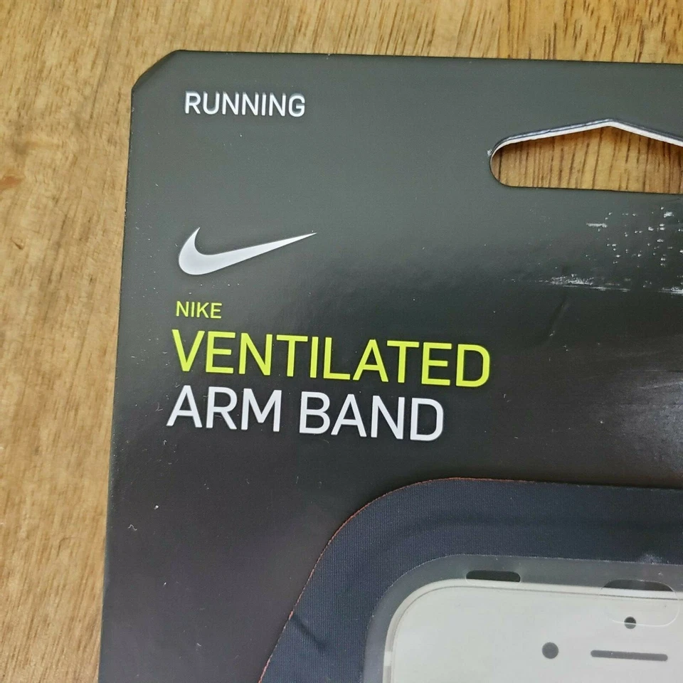 Nike Brazalete Brazalete Smartphone Estuche Correr Deportes Ventilado Negro Rojo Unisex Foto 2 de 3