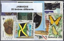 Jamaique 25 timbres différents neufs et oblitérés