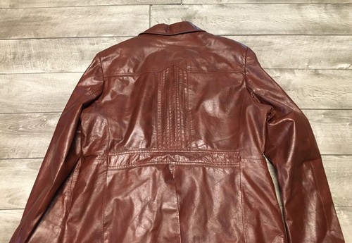 Berman’s Bomber Coat Starsky Brown Leather Fight Car Club Mens Jacket Size 44 - Picture 8 of 8
