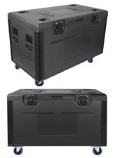 Utility Cable Trunk Road Case with Wheels, 35" x 22" x 24" ATA Rolling Road Case