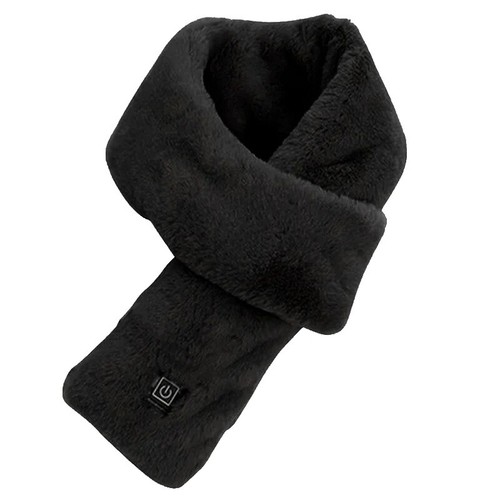 Tan Plush Hooded Scarf Hat With Animal Ears Faux Fur Winter  display picture 1