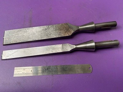 Vintage Stanley festere Meißel Klinge Gussstahl Rohlinge x2