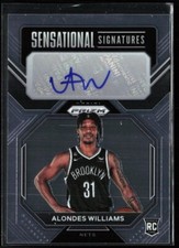 2022-23 Panini Prizm Sensational Signatures Autograph Auto Alondes Williams RC