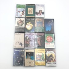 Lot of 15 Christmas Cassette Tapes Various Genres Kenny Rodgers Dolly Winston