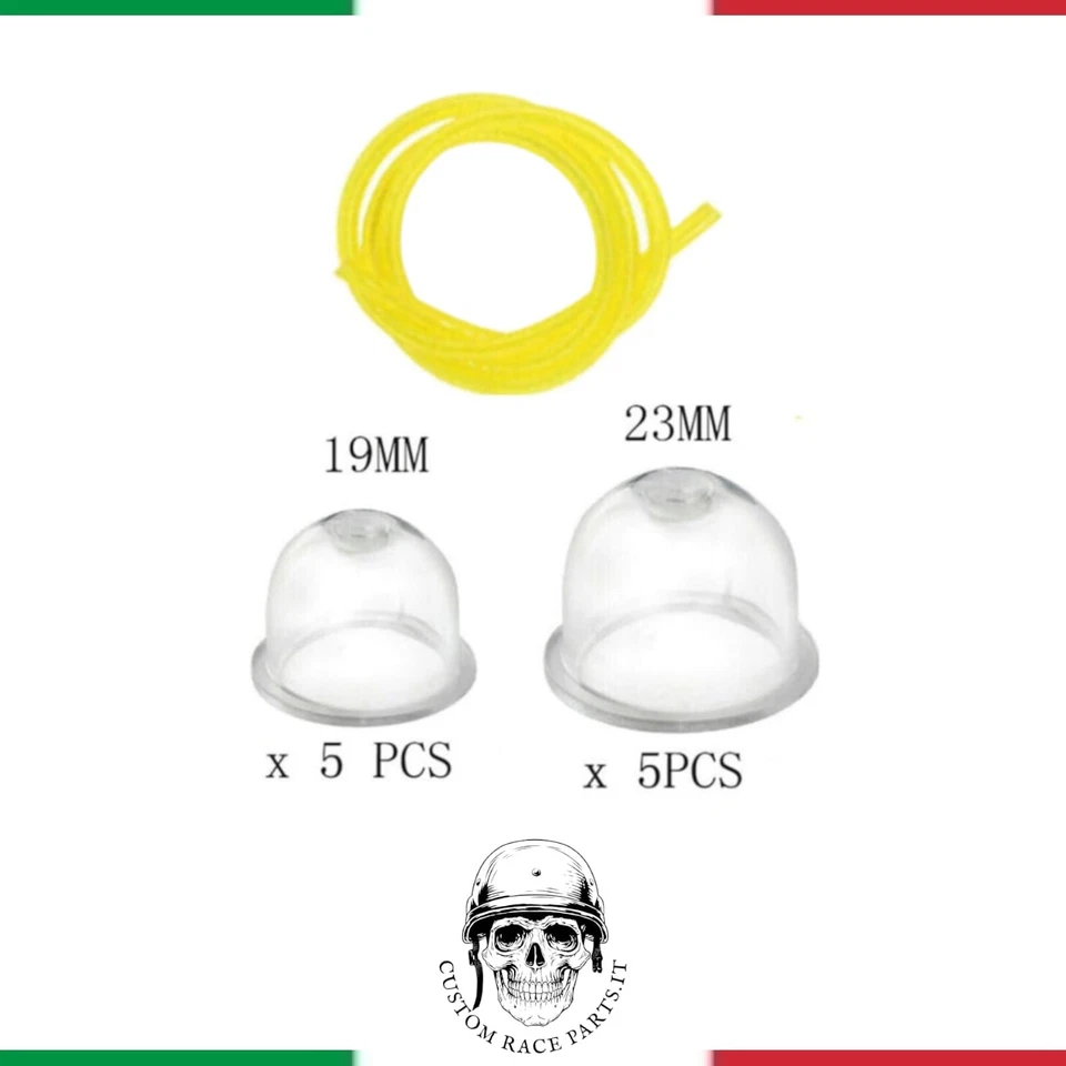 CRP 🇮🇹 KIT UNIVERSALE PRIMER POMPETTA BENZINA BULBO CARBURATORE MOTOSEGA TUBO