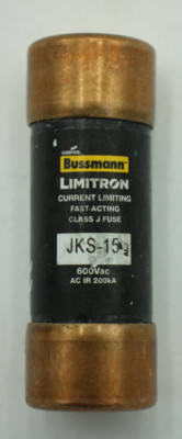 BUSSMANN Limitron JKS-15 15A 600V Industriesicherung - Neu & unbenutzt
