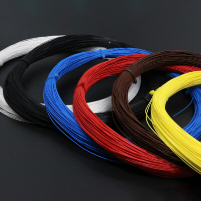 PTFE Cable Wire 28AWG Silver-plated Copper Wire Earphone Audio Signal Wire