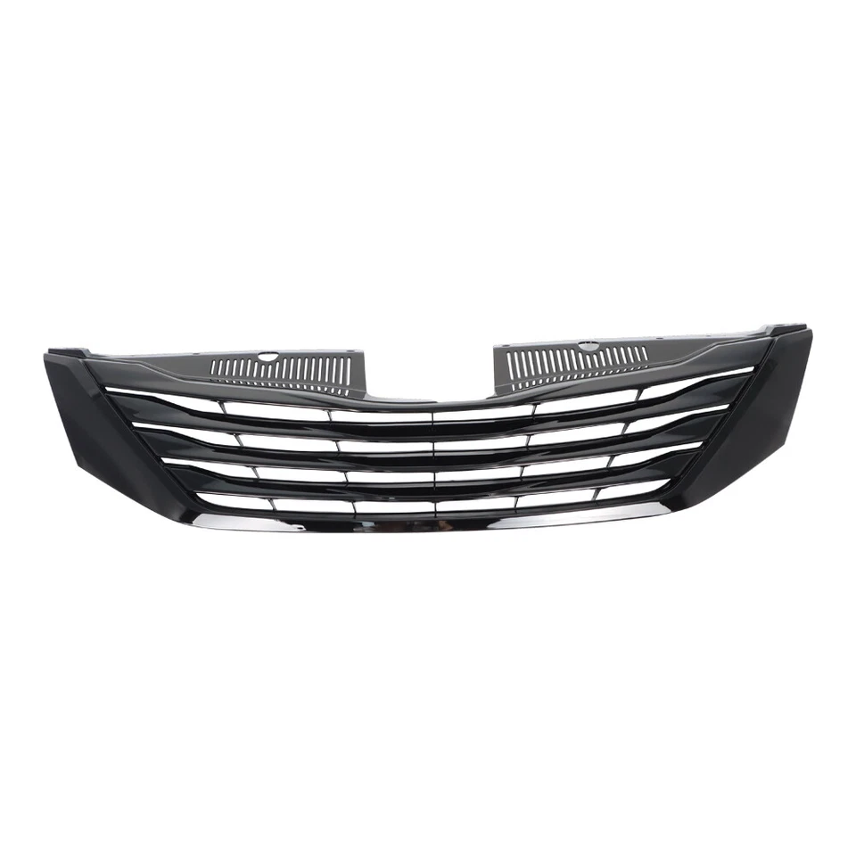 TO1200332 New For Toyota Sienna Front Upper Grille Gloss Black Plastic 2011-2017 Foto 2 de 4