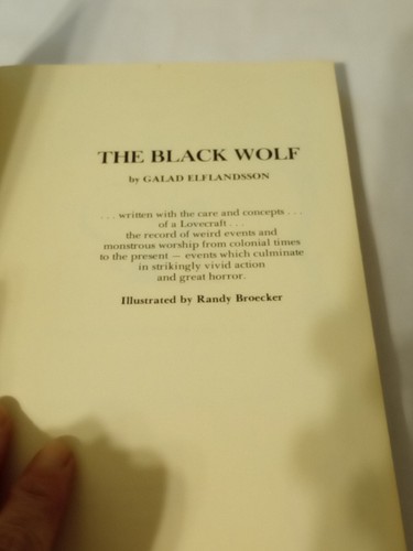 ~THE BLACK WOLF by GALAD ELFLANDSSON~1980 Paperback Illustrated Randy Broecker - Imagen 6 de 7