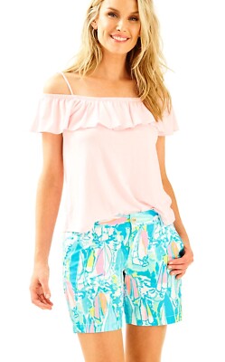 Lilly Pulitzer Jayne Beach And Bae Beach Twill 7in Inseam  display picture 1