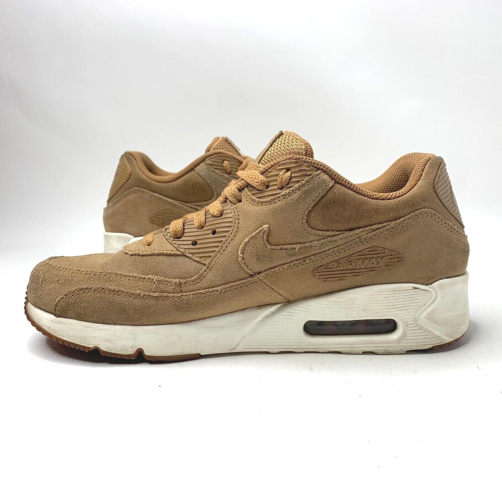 Nike Air Max 90 Ultra Leather Flax/Wheat/Gum 8.5 924447-200 | eBay