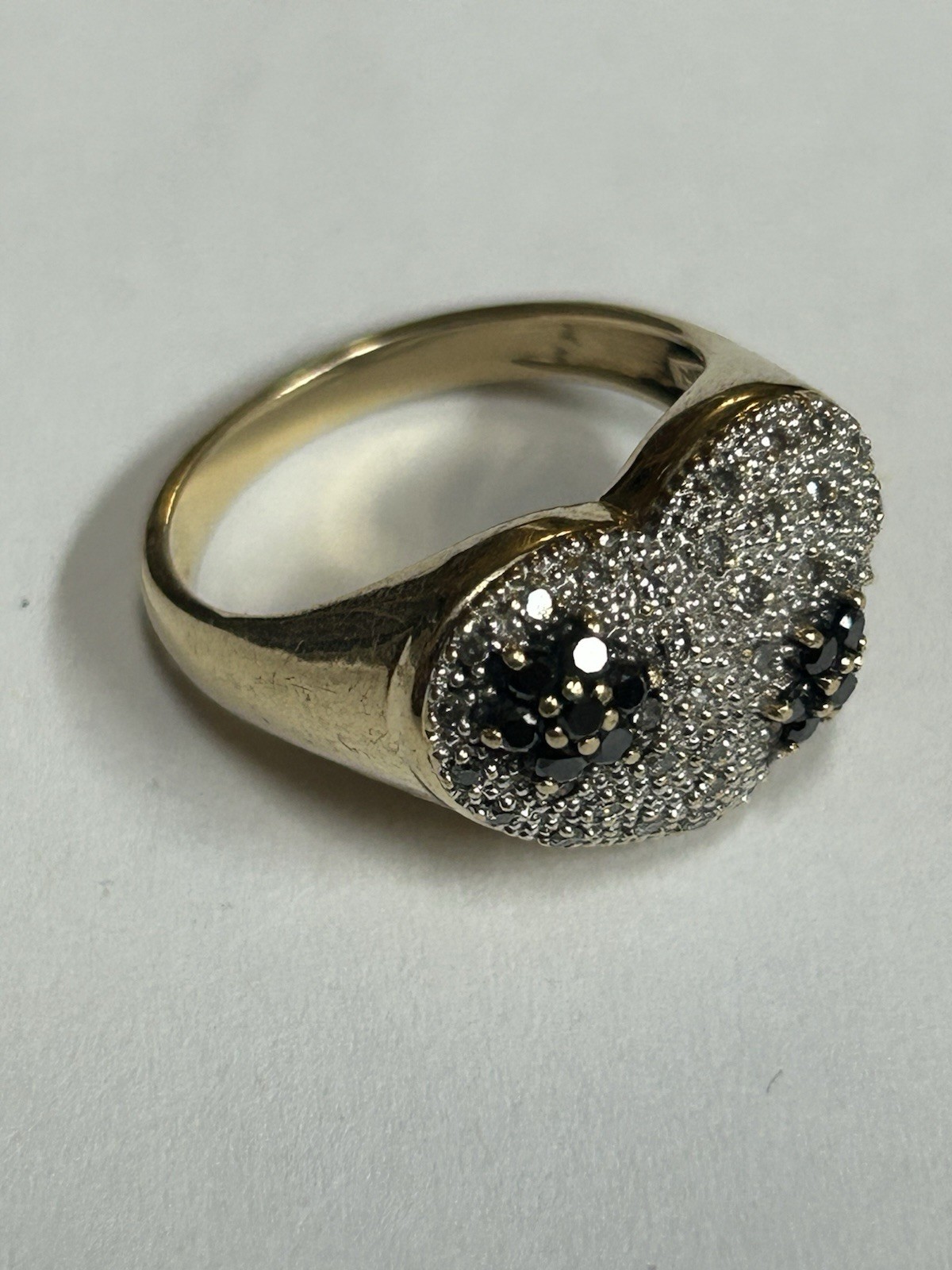 14K Gold Ring With Unknown Stones, Mexico, Size 7, Marked “Mexico 14K”