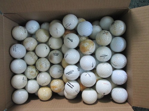 Lot of 100 Hit Away Golf Balls Used 2A